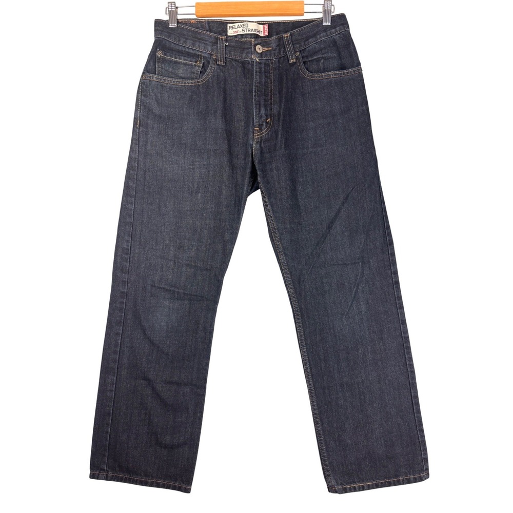 Levis 559 Y2K Relaxed Straight Jeans Mens Indigo Blue Denim 32x30 (Fits 33x28)